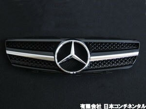 国内在庫/ベンツ/SL/R230/前期用/後期/ルック/スタイル/スターマーク/グリル/ブラック/SL320/SL500/SL55/SL63/ブラバス/AMG/ロリンザー