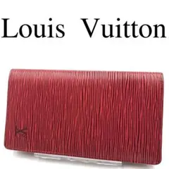 Louis Vuitton ルイヴィトン 長財布 エピ レザー レッド系