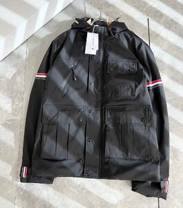 トムブラウン THOM BROWNE DOWN JACKET ダウンジャケット 男女兼用 ダウンパーカ 防風 ブラック L/2サイズ