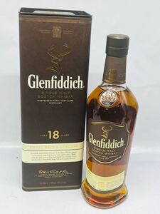  ◎1円◎ グレンフィディック18年 Glenfiddich シングルモルトスコッチウイスキー箱入 700ml 40% 洋酒 ※同梱不可 co ②