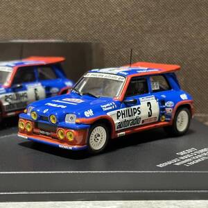 1/43 ビテス ルノー マキシ ターボ 5 ターボ ケース付 VITESSE skid renault maxi turbo philips スキッド 1985 ミニカー レア 希少 gr.b