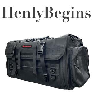 HenlyBegins ヘンリービギンズ　A8　大容量　ツーリングバッグ　黒