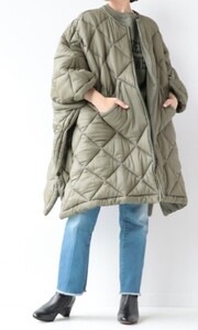 【極美品】受注販売品 定価67,222円 JANE SMITH ジェーンスミス PLAGE プラージュ SP QUILT PONCHO COAT スペシャルキルトポンチョコート F