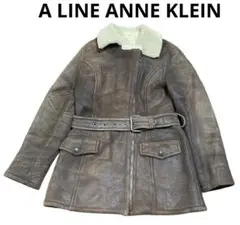 A LINE ANNE KLEIN ムートンジャケット　ブラウン　Sサイズ