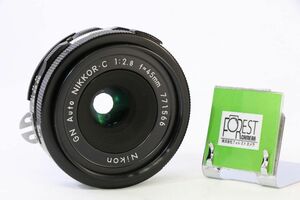 【同梱歓迎】【動作保証・点検済】良品■Nikon AI改 GN Auto NIKKOR・C 45mm F2.8■11797