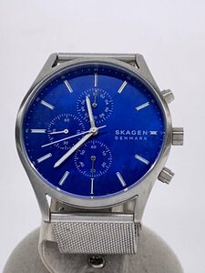 SKAGEN◆クォーツ腕時計/アナログ/ステンレス/BLU/SLV/SKW6652//