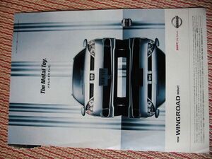 【雑誌切抜】日産ウイングロード「new WINGROAD debut!」1999年誌面広告　B5 1枚　美品