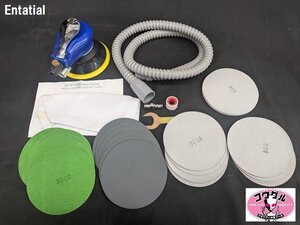 【新品未使用品】☆ダブルアクションオービタルエアーサンダー 125mm 集塵式 未使用ぺーパー３０枚付☆茨城県下妻市