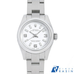 ロレックス オイスターパーペチュアル 176200 ホワイト 369ホワイトバー ランダム番 中古 レディース 腕時計　