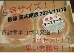 大阪前田製菓  訳ありチーズケーキ(５号サイズ)２個セット 茶封筒ネコポス発送