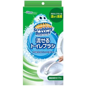 スクラビングバブルシャット流せるトイレブラシ本体 × 5個セット