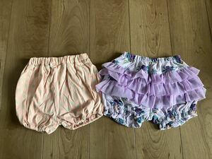 新品 女の子 ベビー 夏 カボチャパンツ ショートパンツ セット 95センチ