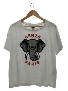 KENZO◆Elephant T-shirt/エレファント/象/Tシャツ/S/コットン/ホワイト//