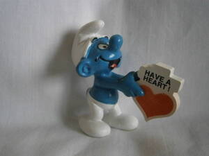 レア　ビンテージ　スマーフ　Have a Heart Smurf　ハートサイン・スマーフ　1981年　#20125