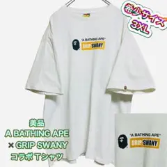 超美品A BATHING APE GRIP SWANY コラボ Tシャツ　3XL