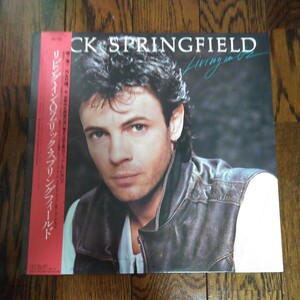 LP レコード 帯付 リビング イン OZ リック スプリングフィールド RICK SPRINGFIELD