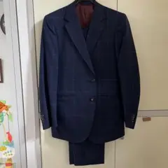 スーツ　麻布テーラー　Azabu tailor ネイビー　チェック　170cm