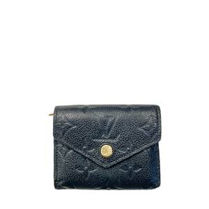 【真贋判定済】 LOUIS VUITTON ルイヴィトン ポルトフォイユゾエ アンプラント M62935 ブラック B1020Q67LU