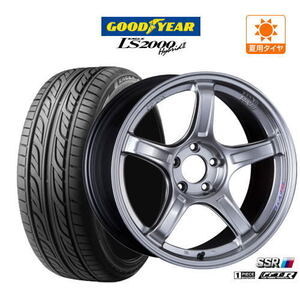 18インチ ホイール 5穴 7.5J pcd100 114.3 タナベ SSR GT X03 グッドイヤー イーグル LS2000 HB2 225/40R18 プリウス等