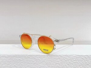 送料無料 MOSCOT モスコット MILTZEN サングラス 2way レンズ 日焼け止め セルフレーム フルリム 小顔 未使用 46mm TT127