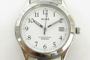 K560-S28-4141◎ Seiko セイコー ALBA 7N32-K004 メンズ クォーツ 腕時計 現状品① ◎