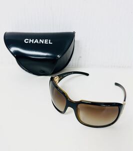 【1円スタート】 CHANEL シャネル サングラス レディース ココマーク サングラス アイウェア ブラウン 