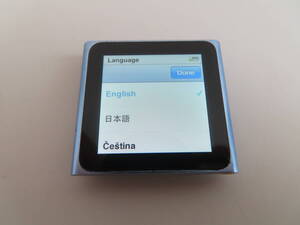 Apple iPod nano A1366 (第6世代) 16GB ブルー MC695J 難あり