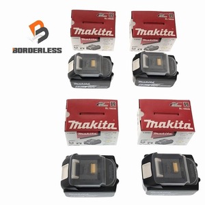 ☆未使用品4個セット☆makita マキタ 18V 6.0Ah 純正リチウムイオンバッテリー BL1860B リチウムイオン電池 蓄電池 残量表示付 92095