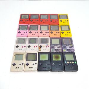 132) ゲームボーイポケット 本体 20台 まとめ売り 動作未確認 ジャンク GBP MGB-001 GAMEBOY Pocket Nintendo ニンテンドー　console