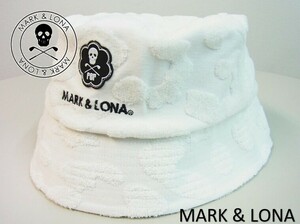 正規 MARK&LONA マーク&ロナ FER ★Pantera Pile Bucket Hat パイルジャガードバケットハットLXL【MFF-4A-FC05】ホワイト白【本物保証】