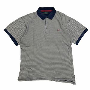 FRED PERRY 半袖ポロシャツ 半袖 フレッドペリー ボーダー　ビンテージ　vintage ヴィンテージ　キレイめ