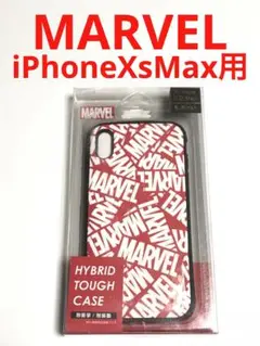 12040 iPhoneXS MAX用 ハイブリッドタフケース マーベルロゴ