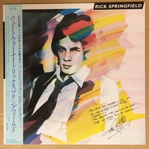 新品/未聴/美品/帯付き国内盤/12”・30㎝LP/Hall & Oates・Billy Joel・Bryan Adams・Robert Palmer関連/Rick Springfield/Wait For Night