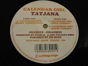 ※TATJANA / CALENDAR GIRL アナログ