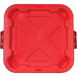 ラバーメイド(Rubbermaid) スクエアブルートコンテナ用密閉式フタ レッド 352905