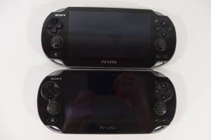 ◆PlayStation Vita PS Vita 本体 PCH-1000 PCH-1100 2台セット ジャンク品