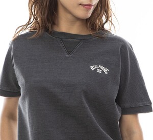 【SALE】★送料無料★2024春夏 新品【BILLABONG/ビラボン】ARCH LOGO SS SWEAT CREW 半袖スウェット BSD レディースL BE013-032