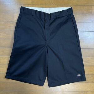 Dickies ディッキーズ ワークショーツ ハーフパンツ 黒 古着 36