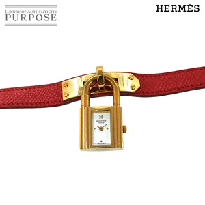 エルメス HERMES ケリーウォッチ ヴィンテージ レディース 腕時計 ホワイト クォーツ ウォッチ カデナ Kelly Watch 90237777