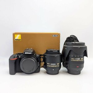 1円～【ショット数 2,686枚】Nikon ニコン D5500+レンズ AF-S NIKKOR 18-200mm・Micro 40mm デジタル一眼レフカメラ レンズ2個 動作確認済