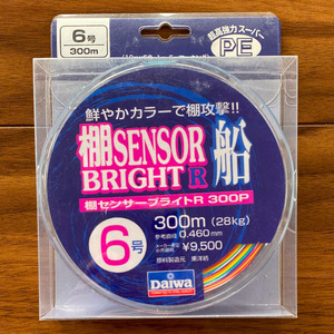 送料無料　半額　ダイワ　棚センサーブライトR船　6号　300m