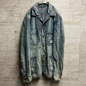 DENIM & SUPPLY デニム アンド サプライ カバーオールジャケット ブルー系 【中目黒B08】