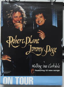 ジミー・ペイジ＆ロバート・プラント Jimmy Page & Robert Plant - Walking Into Clarksdale /ポスター!!