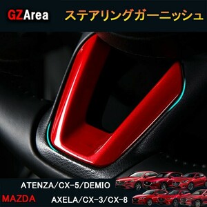 CX-5 CX-3 CX-8 アテンザ デミオ アクセラ パーツ アクセサリー インテリアパネル ステアリングガーニッシュ ME119