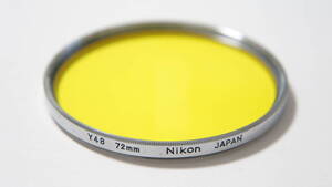 [72mm] Nikon Y48 銀枠カラーフィルター 希少品 [F6906]