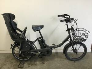 （S）岐阜発　BRIDGESTONE bike2/電動アシスト自転車/子供乗せ/20インチ/バッテリー8.7Ah/充電器なし/走行確認/現状品/ R6 10/19 1.8