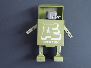 中古 ゴールドライタン模倣品 ジッポーに飽きた方にもお勧め 変形型 オイルライター BEETLAND ロボライター R-10LT 管理No.7155