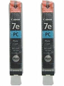 送料無料 CANON 純正インク BCI-7ePC フォトシアン 2個セット PIXUS MP970 MP960 MP950 MP900 iP9910 iP8600 iP8100 iP7500 iP7100