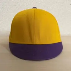 NEW ERA キャップ イエロー/パープル 無地 59FIFTY