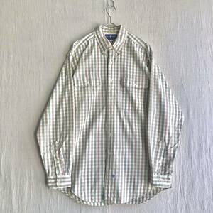 Ralph Lauren ボタンダウン チェック シャツ / 実寸L ピンク オリーブ ベージュ USA ビンテージ 90s Polo T3-03100-8396 sale